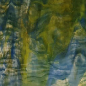 7095r  opal blue, yellow, green ripple