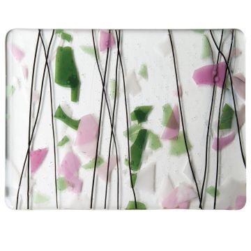 4116-00 Light Pink, Green, and White