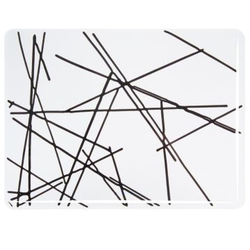 4400-30 Black Chopstix on Clear Base 