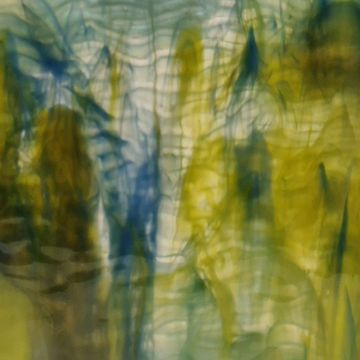 7081r semi-transp, yellow blue clear ripple 