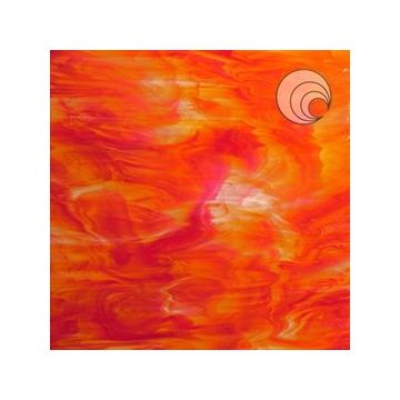 675-5f. White/Orange-Red 