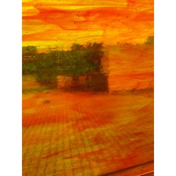 sunset orange/yellow transp. 30x30cm