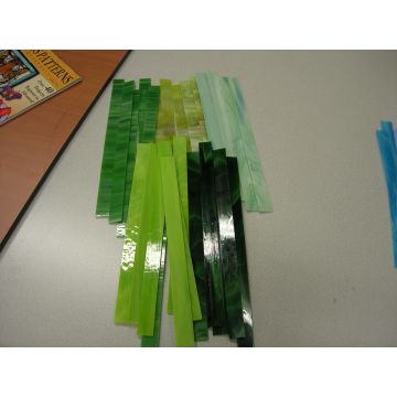 glasstroken 2x30 cm groen mix per 10 stuks