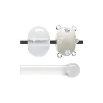 Glass rod 0243 F translucent white   