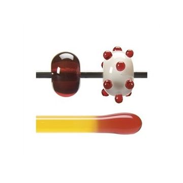 Glass rod 1022 F red orange