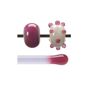 Glass rod 1342 F cranberry sapphirine  