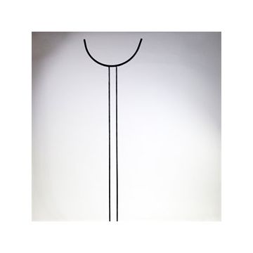 standaard half rond  30cm lang rvs