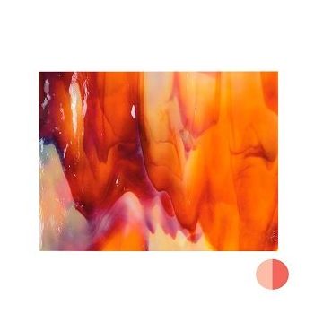 2250-00 Soft Yellow Opal Deep Red 