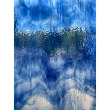transp. blue / clear steaky    26x29 cm