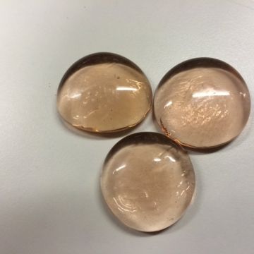 zalm kleurige  clear  nugget 
