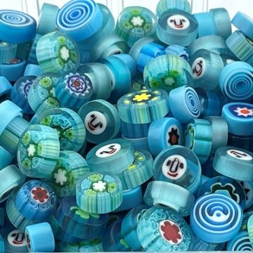 zeeblauwe millefiori 