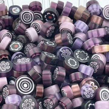 lila/paars  millefiori mix 
