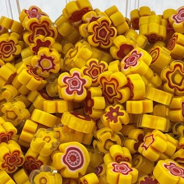 Zonnebloemgeel bloemen millefiori mix