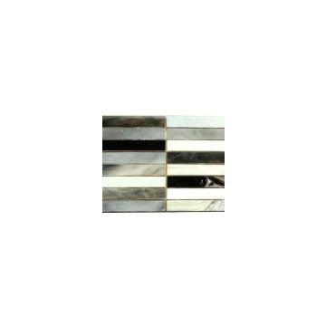 Black and White stripes van 1x6.5 cm