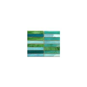 Turquoise Wave stripes van 1x6.5 cm