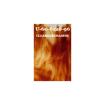 60-6120F Grenadine&Clear Transp ca29x30 cm