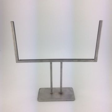 standaard 15x40x15 met voet rvs