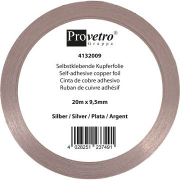 koperfolie zilver 9.5mm