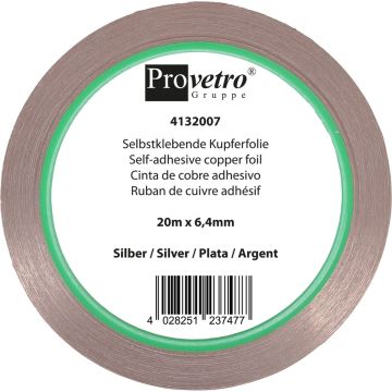 koperfolie zilver 6.4mm 