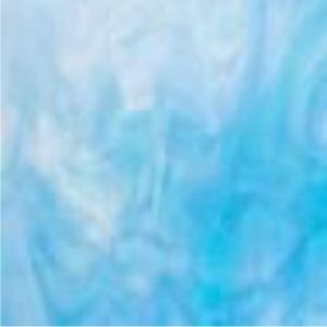 3116-30 Clear, Turquoise Blue, White 
