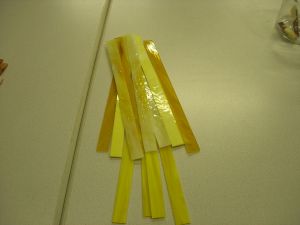 glasstroken 2x30 cm geel mix per 10 stuks