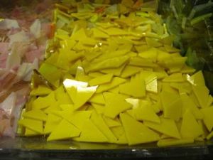 300 gr glasmozaiek geel tinten