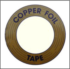 koperfolie 3.6 mm zwart