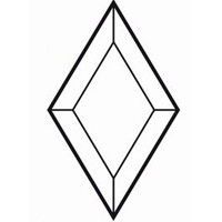 Bevel Rhombus 101.6x177.8mm