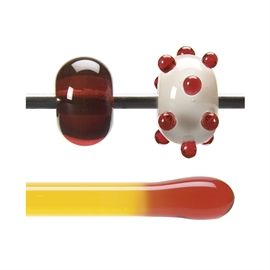 Glass rod 1022 F red orange