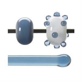 Glass rod 1506 F pale steel blue 