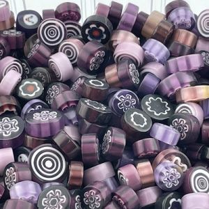 lila/paars  millefiori mix 