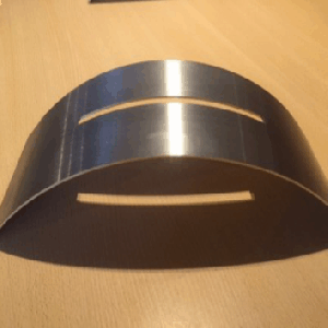 rvs  half rond met sleuf 6,5mm
